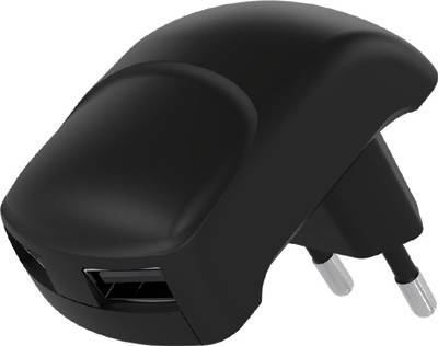 USB-strömadapter 5Vdc 2,4A 12W 2xUSB-A svart USB-strömadapter 5Vdc 2,4A 12W 2xUSB-A svart