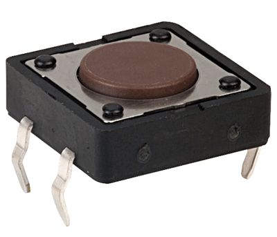 Knapp för kretskort 50mA 12Vdc 1xOFF-(ON) (DTS-21N-V)