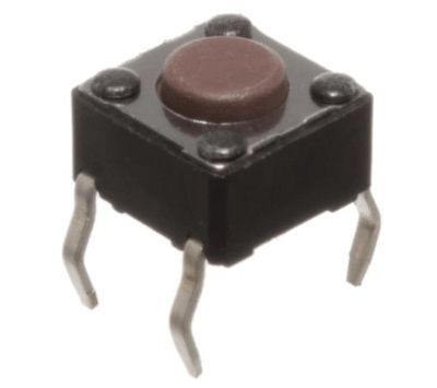 Knapp för kretskort 50mA 12Vdc 1xOFF-(ON) (DTS-61N-V)