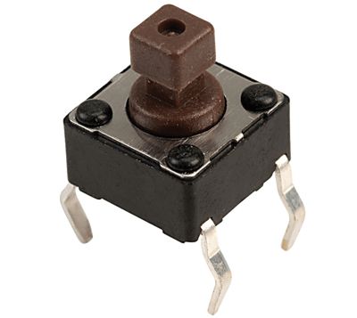 Knapp för kretskort 50mA 12Vdc 1xOFF-(ON) (DTS-644N-V)