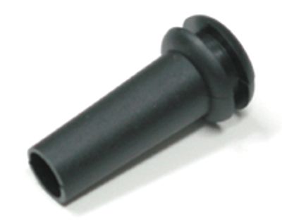 Genomföringsgummi med böjningsskydd 6,4 mm svart