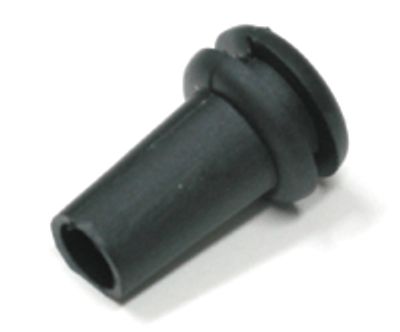 Genomföringsgummi med böjskydd 6,4 mm svart