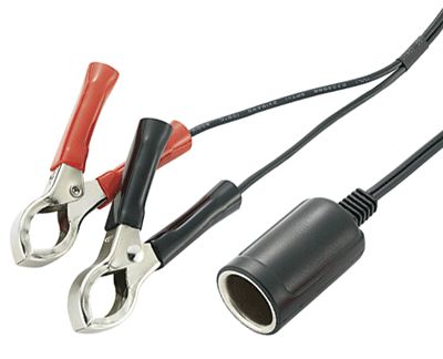 Förlängningskontakt för gäddkäkled. Cigarettändaranslutning 12Vdc 5A 0,5m