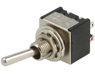 Spakbrytare 2xON-(ON) 6A 125Vac