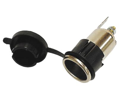 Tändarhylsram Snap-In-fäste 12-24Vdc 6A *