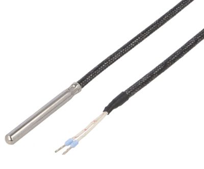 PT100-sensor i stål -40...+350°C Klass B (TT4M-PT100B-T350-1500)