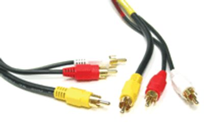 RCA ljud-/videokabel förgylld 5m