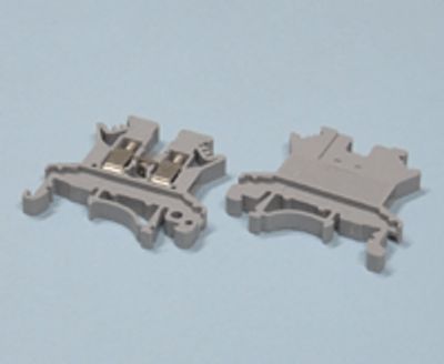 Radskenekontakt för DIN-skena 2,5mm² grå