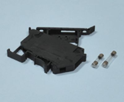 Säkringslist för DIN-skena 500V 6,3A svart