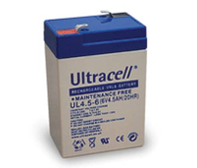 Blygelbatteri 6V 4,5Ah