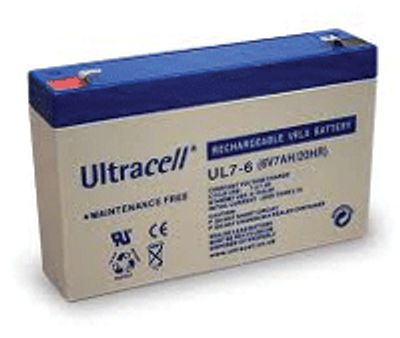 Blygelbatteri 6V 7Ah