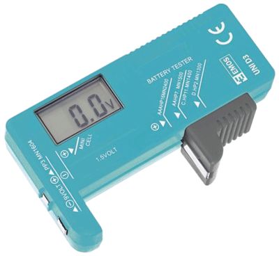 Digital batteritestare AAA/AA/C/D/PP3