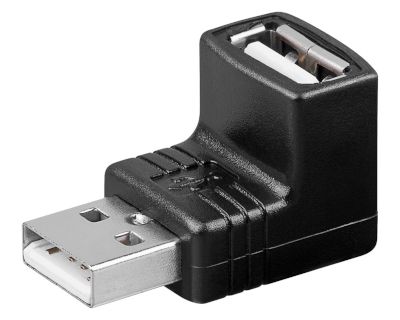 USB-kontaktadapter A-hane/A-hona vinkel 270°