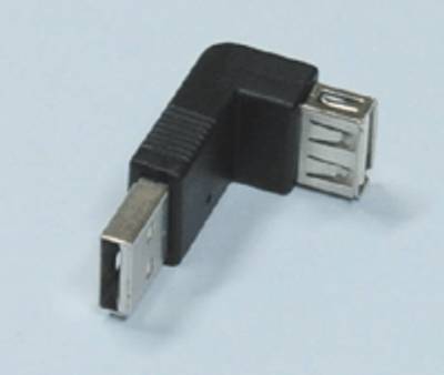 USB-kontaktadapter A-hane/A-hona vinkel 90° * USB-kontaktadapter A-hane/A-hona vinkel 90° *