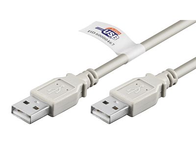 USB-anslutningskabel A/A grå 5m