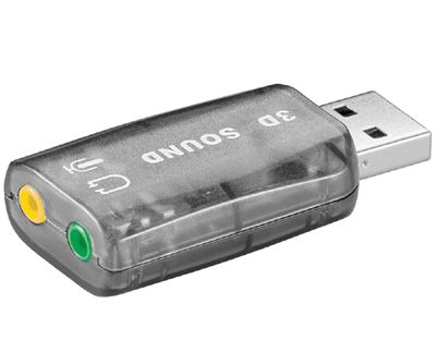 USB-ljudanslutning (ljudkort) USB 2.0