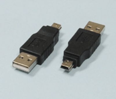USB-kontaktadapter USB-A hane/mini-USB-B hane *