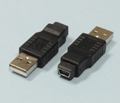 USB-kontaktadapter USB-A-hane/mini-USB-B-hona *