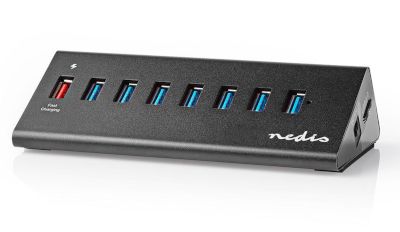 USB-hubb 7 portar USB 3.2 / 1 port QC3.0