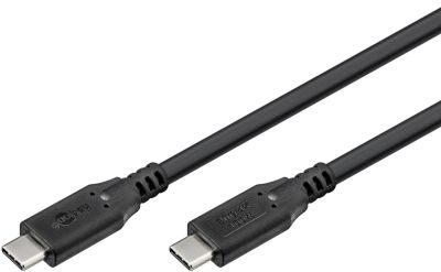USB-C (USB 4.0) anslutningskabel USB-C/USB-C svart 3m