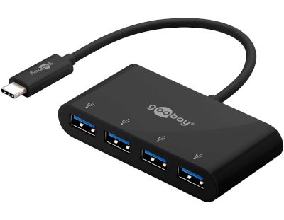 USB-hubb 4-portar USB-C / 4xUSB-A 3.0