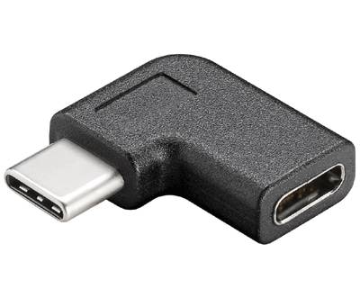 USB-kontaktadapter USB-C-hane/USB-C-hona vinklad