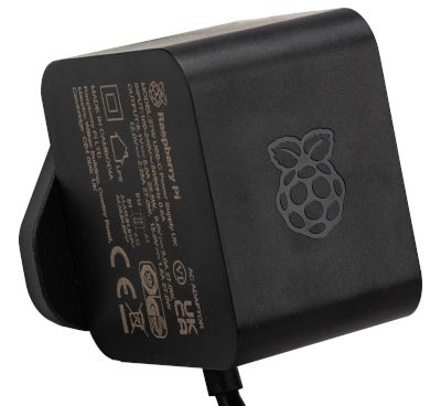 USB-C strömadapter PD 27W USB-C svart (kompatibel med Raspberry Pi 5)
