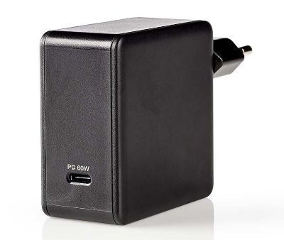 USB-C strömadapter PD 60W USB-C svart USB-C strömadapter PD 60W USB-C svart