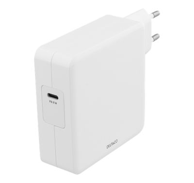 USB-C strömadapter PD 87W USB-C vit