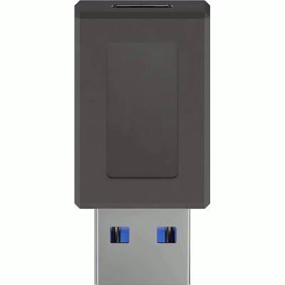 USB-kontaktadapter USB-A hane/USB-C hona svart