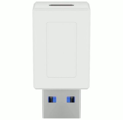 USB-kontaktadapter USB-A hane/USB-C hona vit