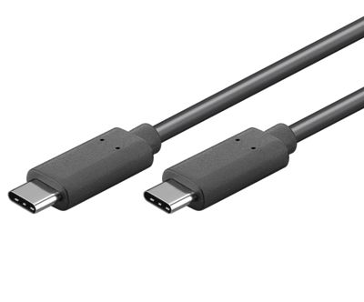 USB-C (USB 3.2 Gen 2x2) anslutningskabel USB-C/USB-C (5A) svart 2m