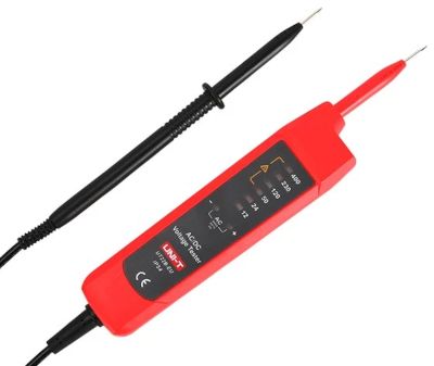 Spänningsprovare med fasföljdsindikator 6-400Vac/dc