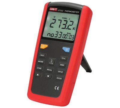 2-kanalig termometer/loggare för K/J/T/E-sensorer