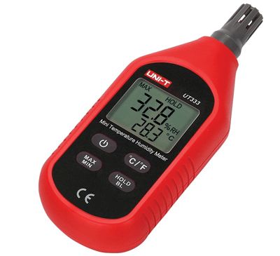 Temperatur- och fuktmätare -10...+60°C / 0-100%