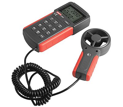 Digital termometer/luftflödesmätare (anemometer)