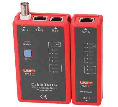 Kabeltestare för lokala nätverkskablar RJ11/RJ12/RJ45/BNC