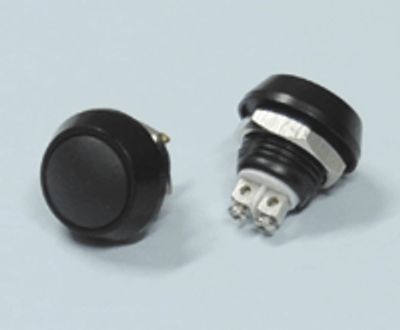 Knapp 1xAV-(PÅ) 2A 36Vdc svart