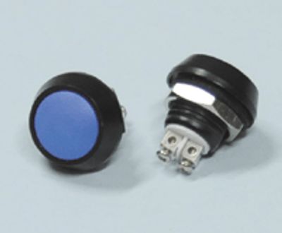 Knapp 1xAV-(PÅ) 2A 36Vdc blå