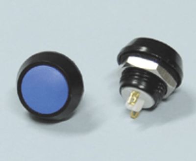 Knapp 1xAV-(PÅ) 2A 36Vdc blå