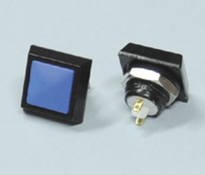 Knapp 1xAV-(PÅ) 2A 36Vdc blå