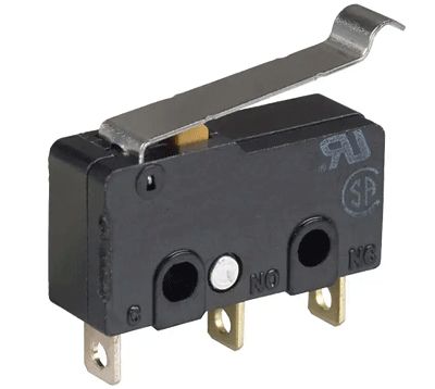 Gränsbrytare med kort krokarm 3A 250Vac (SS-5GL13)