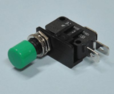 Knapp 10A 250Vac grön