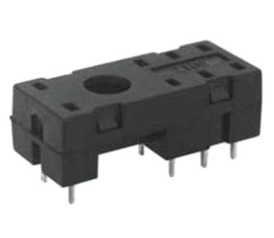 Reläfäste för kretskort (2-växlande kontakter)