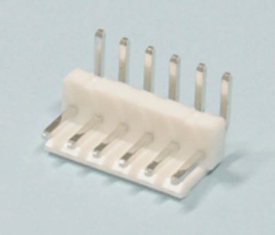 Ramanslutning för kretskort VH-serien 6-polig vinklad