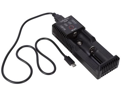 Laddare för 3,6-3,7V Li-Ion-batterier (10440-26650) / 1,2V NiCD/NiMh