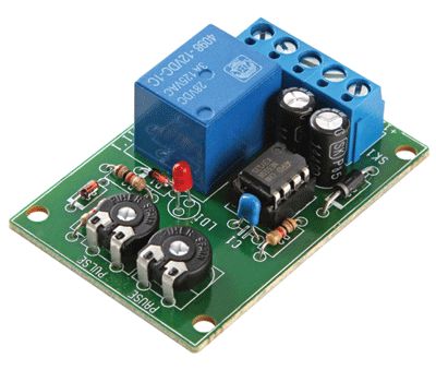 Justersbar timer med reläutgång 12Vdc *