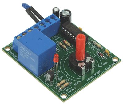 Justerbar termostat +5...+30°C 12Vdc *