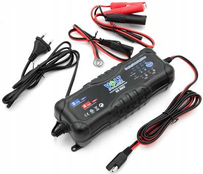 Automatisk laddare 12V 8A / 24V 4A för blybatterier