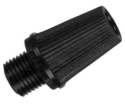 Dragavlastningsnippel med utvändig gänga svart (141217)